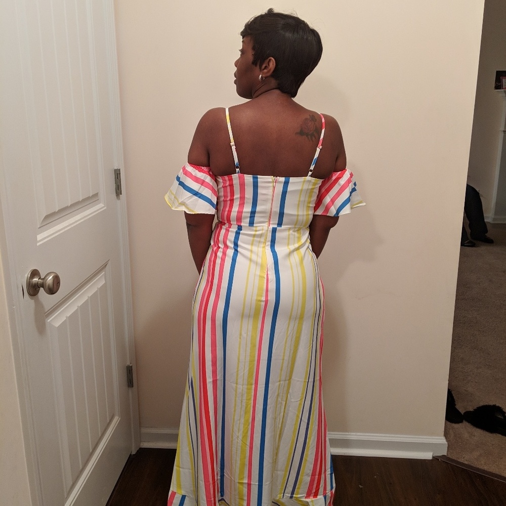Candy striped dress